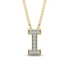 Diamond 1/20 Ct.Tw. Letter I Pendant in 10K Yellow Gold