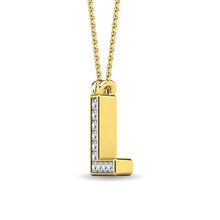 Diamond 1/20 Ct.Tw. Letter L Pendant in 10K Yellow Gold