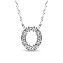 Diamond 1/20 Ct.Tw. Letter O Pendant in 10K White Gold