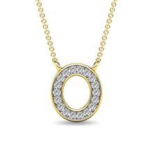 Diamond 1/20 Ct.Tw. Letter O Pendant in 10K Yellow Gold