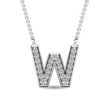 Diamond 1/20 Ct.Tw. Letter W Pendant in 10K White Gold