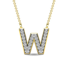 Diamond 1/20 Ct.Tw. Letter W Pendant in 10K Yellow Gold