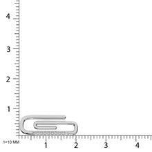 Diamond 1/20 Ct.Tw. Paper Clip Necklace in 925 Silver