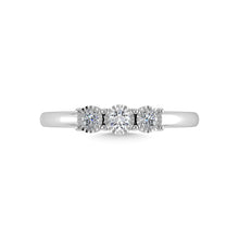 Diamond 1/20 Ct.Tw. Triology Ring in 925 Silver
