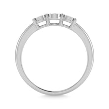 Diamond 1/20 Ct.Tw. Triology Ring in 925 Silver