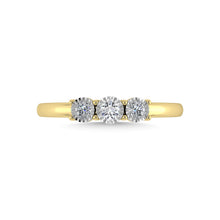 Diamond 1/20 Ct.Tw. Triology Ring in 10K Yellow Gold