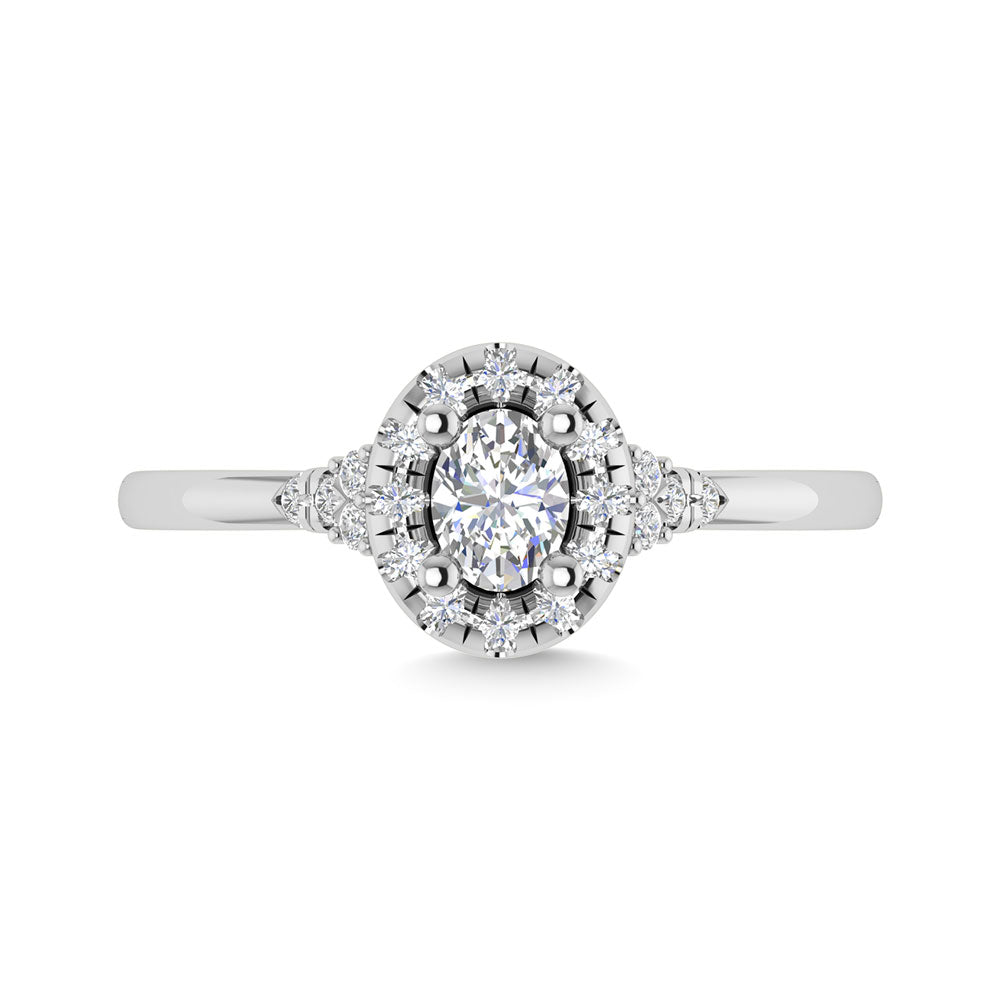 Diamond 1/5 Ct.Tw. Engagement Ring in 14K White Gold