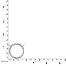 Diamond 1/20 Ct.Tw. Circle Shape Fashion Pendant in 925 Silver