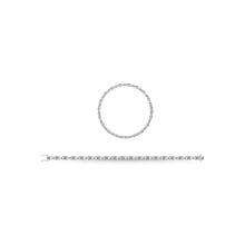 Diamond 1/4 Ct.Tw. Flower Fashion Bracelet in 925 Silver