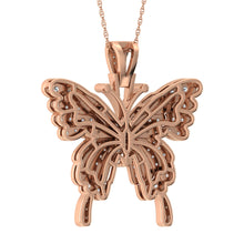 Diamond 1 7/8 Ct.Tw. Butterfly Pendant in 10K Two Tone