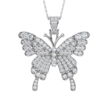 Diamond 1 Ct.Tw. Butterfly Pendant in 10K White Gold