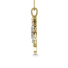 Diamond  1 Ct.Tw. Butterfly Pendant in 10K Two Tone