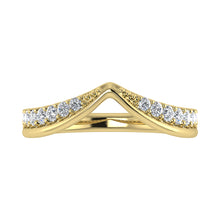 14K Yellow Gold 1/3 Ct Ct.Tw. Diamond Chevron Band