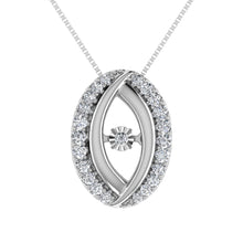 10K White Gold 1/5 Ct Ct.Tw. Diamond Shimmering Pendant
