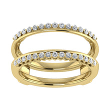 10K Yellow Gold 1/4 Ct.Tw. Diamond Guard Ring