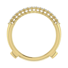 10K Yellow Gold 1/4 Ct.Tw. Diamond Guard Ring