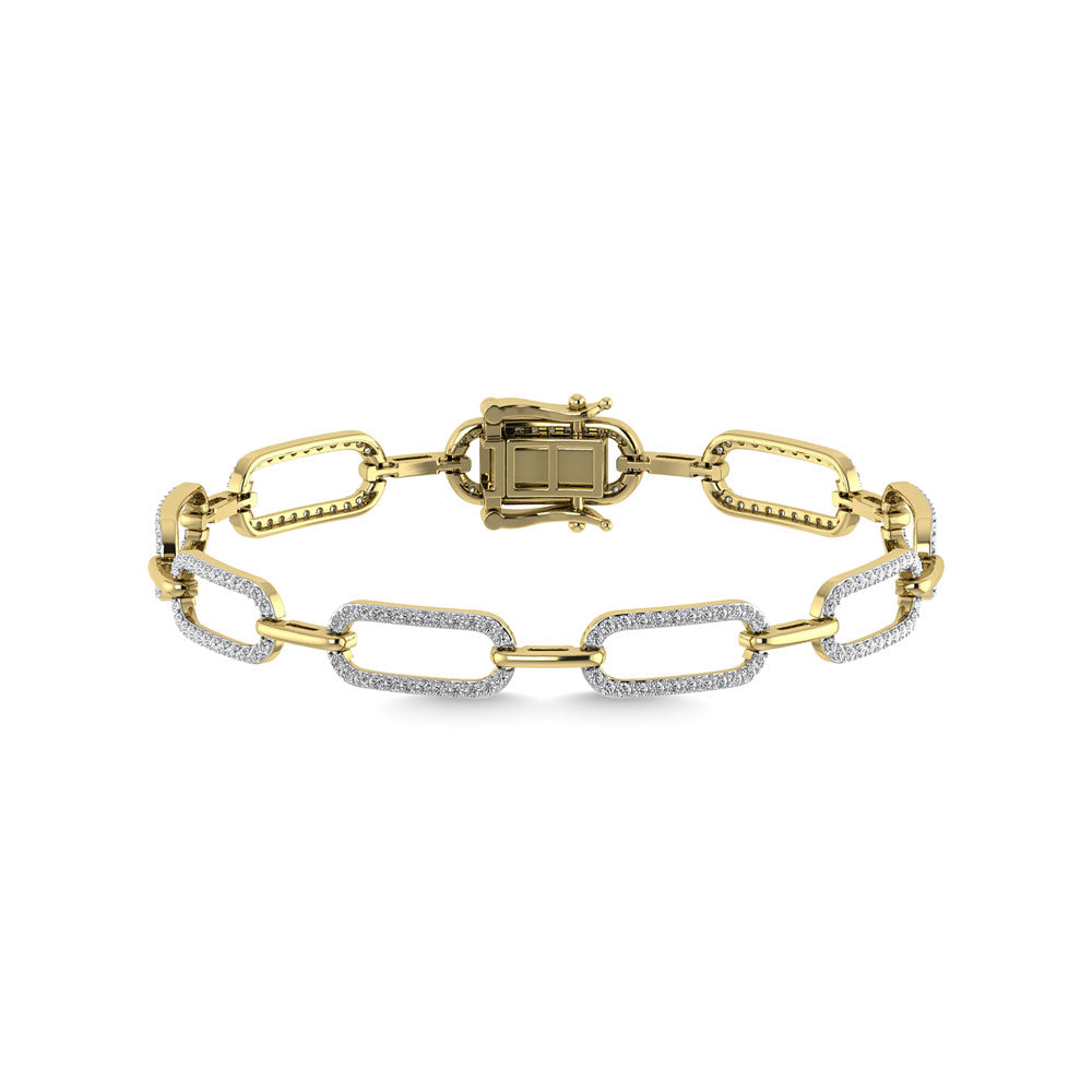 Diamond 1 1/2 Ct.Tw. Fashion Bracelets in 14K Yellow Gold