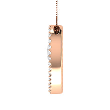 10K Rose Gold 1/2 Ct.Tw. Diamond Double Heart Pendant