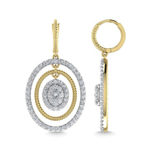 Diamond 1 1/2 Ct.Tw. Danglers Earrings in 10K Yellow Gold