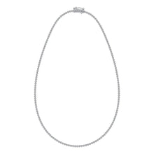 10K White Gold 3 1/3 Ct.Tw. Diamond Fashion Necklace (13 inches + 3 inches extender chain)