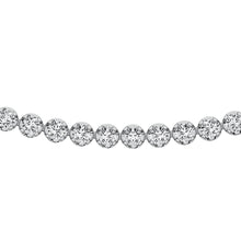 10K White Gold 3 1/3 Ct.Tw. Diamond Fashion Necklace (13 inches + 3 inches extender chain)