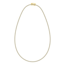14K Yellow Gold 3 1/3 Ct.Tw. Diamond Fashion Necklace (13 inches + 3 inches extender chain)