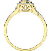 10K Yellow Gold 1/2 Ct.Tw. Diamond Pear Shape Engagement Ring