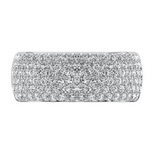 14K White Gold 1 5/8 Ct.Tw. Diamond Pave Set Fashion Band