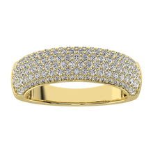 14K Yellow Gold 1 Ct.Tw. Diamond Pave Set Fashion Band