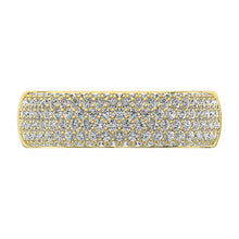 14K Yellow Gold 1 Ct.Tw. Diamond Pave Set Fashion Band