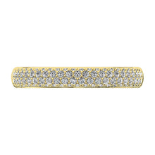 14K Yellow Gold 1/2 Ct.Tw. Diamond Pave Set Fashion Band