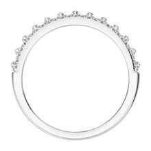 14K White Gold 1/3 Ct.Tw. Diamond Round and Baguette Set Fashion Band