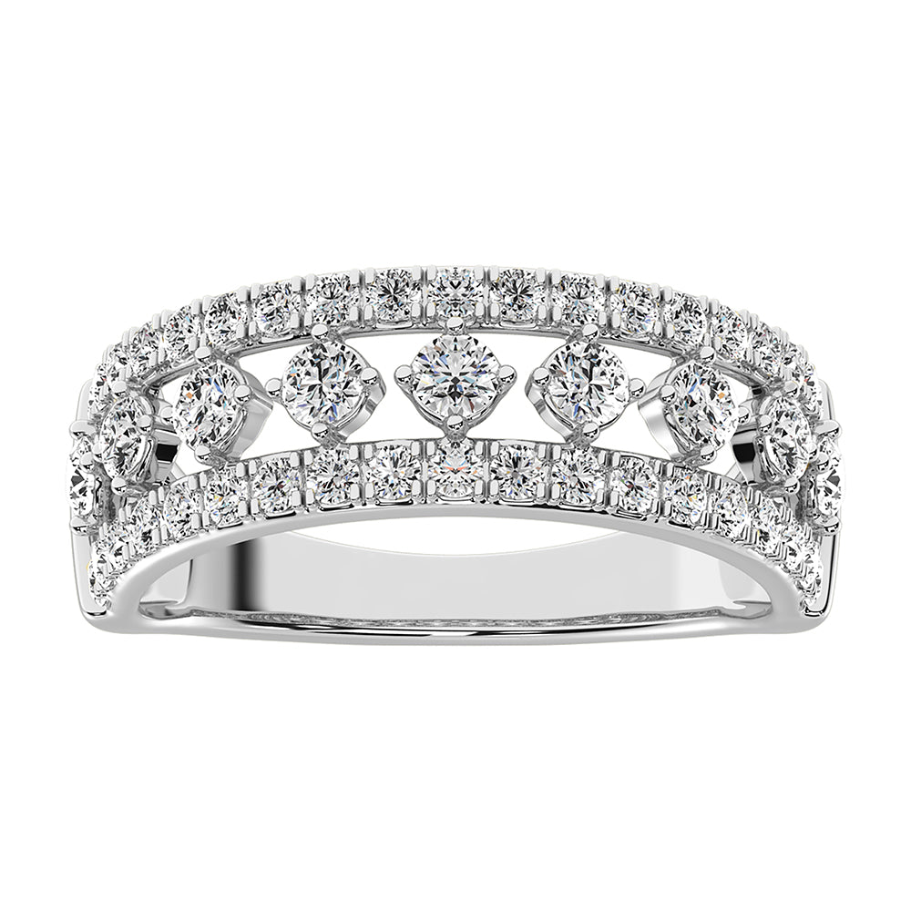 14K White Gold 1/2 Ct.Tw. Diamond Fashion Band