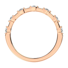 14K Rose Gold 1/5 Ct.Tw. Diamond Stack Bands