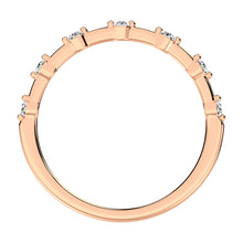 14K Rose Gold 1/10 Ct.Tw. Diamond Stack Bands