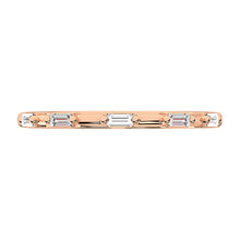 14K Rose Gold 1/10 Ct.Tw. Diamond Baguette Stack Bands
