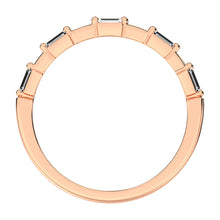14K Rose Gold 1/10 Ct.Tw. Diamond Baguette Stack Bands