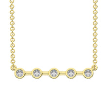 10K Yellow Gold 1/5 Ct.Tw. Diamond Fashion Necklace