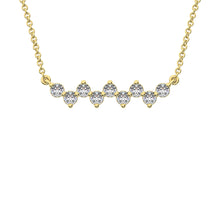 10K Yellow Gold 1/4 Ct.Tw. Diamond Round Fashion Necklace