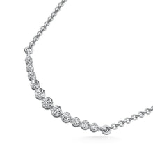 14K White Gold 1/4 Ct.Tw. Diamond Necklace