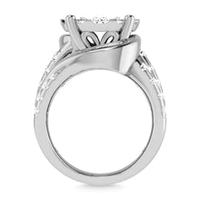 Diamond 4 Ct.Tw. Cluster Engagement Ring in 10K White Gold