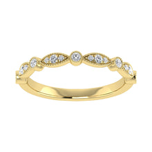 Diamond 1/6 Ct.Tw. Stack Band in 10K Yellow Gold