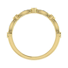 Diamond 1/6 Ct.Tw. Stack Band in 10K Yellow Gold