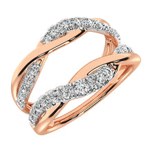 14K Rose Gold 1/2 Ct.Tw. Diamond Guard Ring