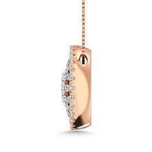 14K Rose Gold 1 Ct.Tw. Diamond Disc Fashion Pendant