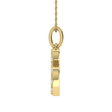 Diamond 1/8 Ct.Tw. Letter B Pendant in 10K Yellow Gold
