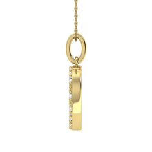Diamond 1/8 Ct.Tw. Letter D Pendant in 10K Yellow Gold