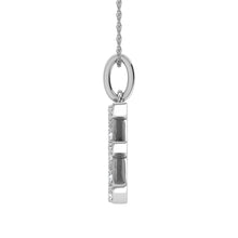 Diamond 1/8 Ct.Tw. Letter E Pendant in 10K White Gold - thediamondsq