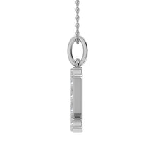 Diamond 1/8 Ct.Tw. Letter I Pendant in 10K White Gold - thediamondsq