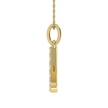 Diamond 1/8 Ct.Tw. Letter L Pendant in 10K Yellow Gold - thediamondsq